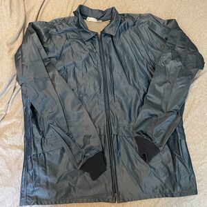 Vintage Forresters Metallic Blue Silver Wind Breaker Sz L